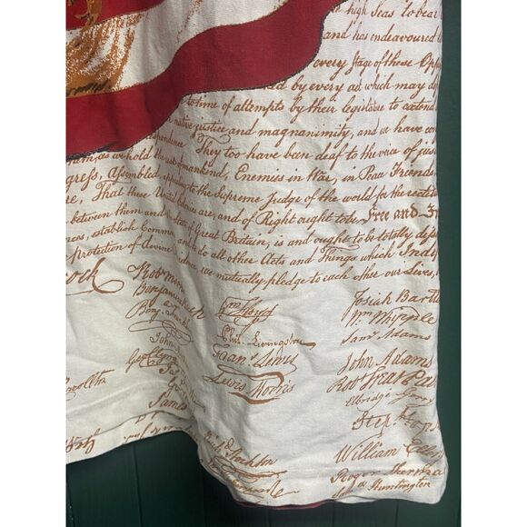 American Summer Patriotic Polo Shirt XL– Bald Eagle & USA Flag Cotton Golf Shirt - Picture 5 of 9